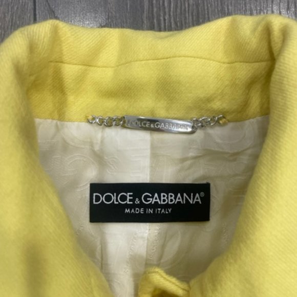Dolce&Gabbana wool yellow jacket size40 - Picture 2 of 8